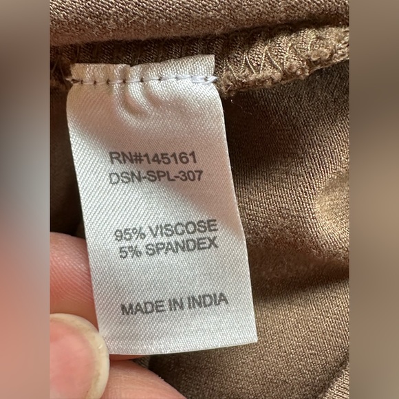 Charming Charlie NWT Olive Green Open Sleeves For Shoulders  Gold beading SZ S - Picture 6 of 12